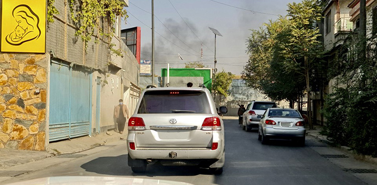 Taliban fire into air to disperse women's rally backing Iran protests