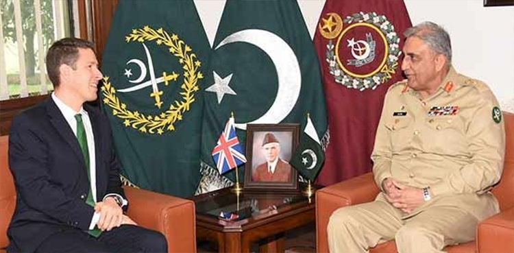 COAS Bajwa registers UK's role in regional matters: ISPR