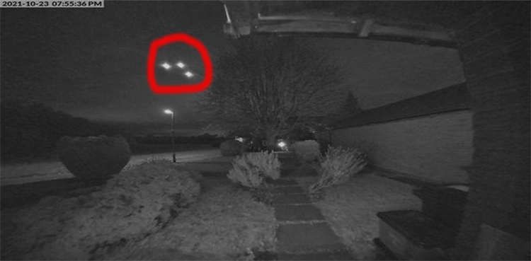 Shocking! Doorbell camera captures floating 'triangular UFO'