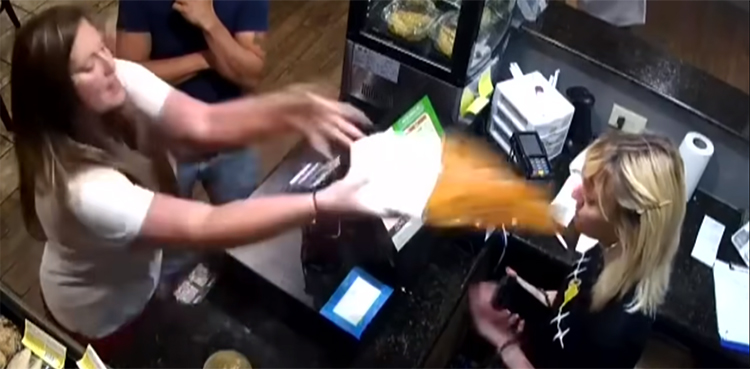 WATCH: Customer throws sizzling soup at restaurant manager's face