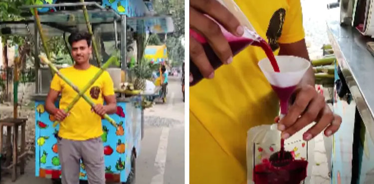 Viral video: Vendor sells ‘Khooni ganne ka juice'