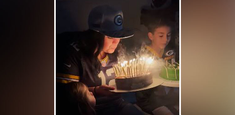 Viral: Woman's hair catch fire while blowing out birthday candles