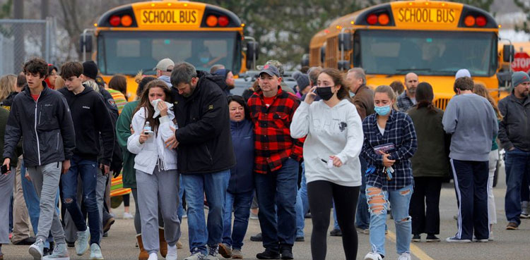 Three students shot dead, eight people wounded at Michigan high school