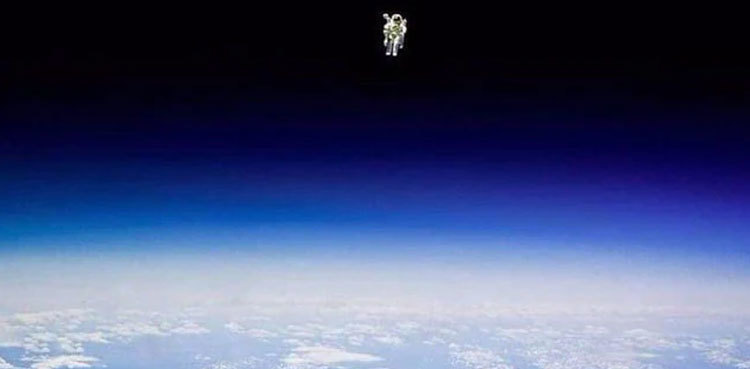 Astronaut floating above Earth: Do you know truth behind this viral photo?