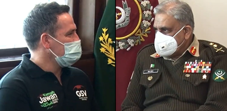 England football legend Michael Owen meets COAS Bajwa