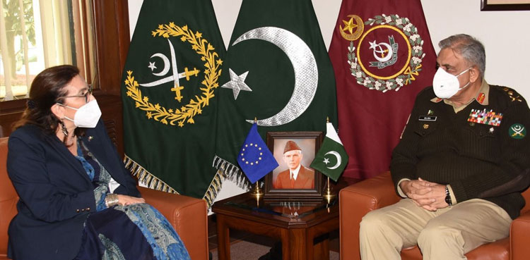 In meeting with COAS, EU envoy lauds Pakistan's role for regional stability