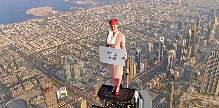 WATCH: Emirates recreates viral Burj Khalifa stunt ad to celebrate Expo 2020 Dubai