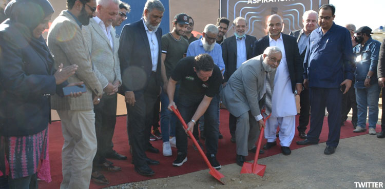 Groundbreaking of Pakistan's first iconic football stadium held in Karachi