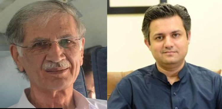 Hammad Azhar denies heated exchange with Pervez Khattak