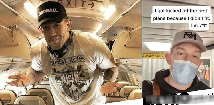 Video: Man too tall for plane seat upgraded to first-class