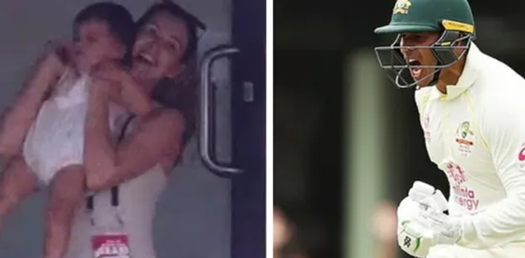 VIRAL: Usman Khawaja's wife, daughter celebrate his Test century