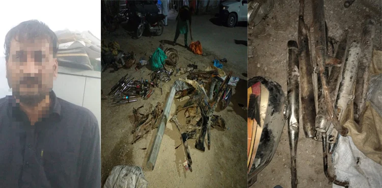 Karachi police bust gang selling stolen bikes in scrap