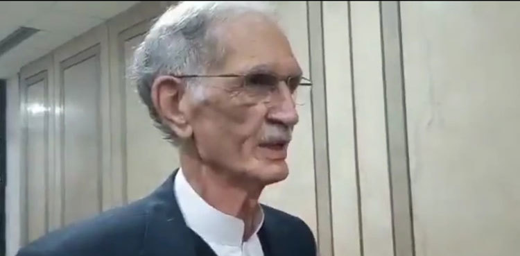 Pervez Khattak accuses opposition of horse-trading