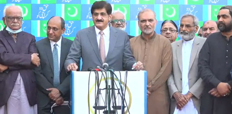 Sindh CM visits JI Karachi office, shows readiness to amend LG law