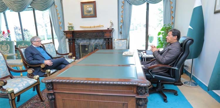 Bill Gates calls on PM Imran Khan during Pakistan visit
