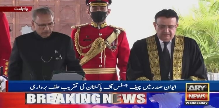 Justice Umar Ata Bandial takes oath as new CJP