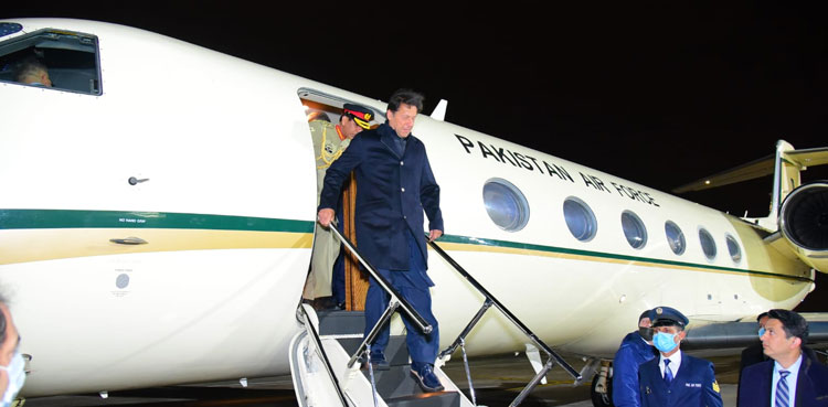 PM Imran Khan lands in Russia on two-day official visit