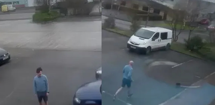 VIRAL: Bald man chases wig blew off by Storm Eunice winds