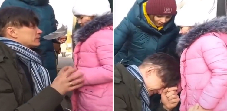 VIRAL: Ukrainian father daughter's emotional goodbye amid war