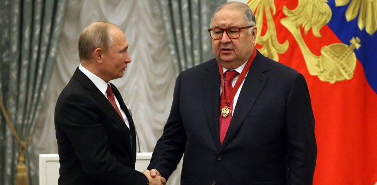 UK sanctions Russian oligarchs Alisher Usmanov and Igor Shuvalov