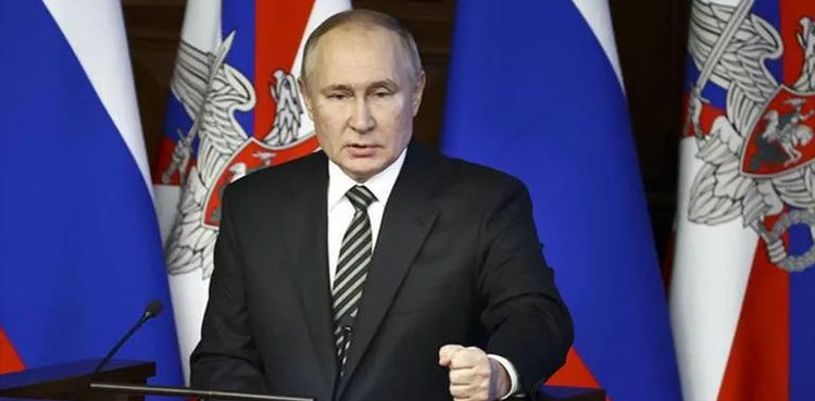 Russia's Putin likens Western sanctions to WAR