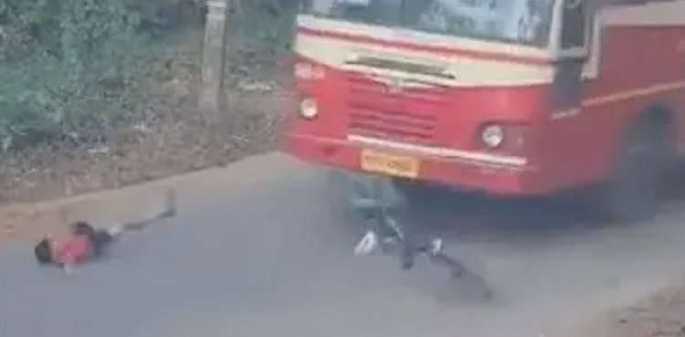 Horrific video: Boy's close save from death