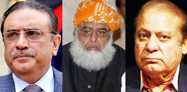 Number game: Fazlur Rehman contacts Nawaz Sharif, Asif Ali Zardari