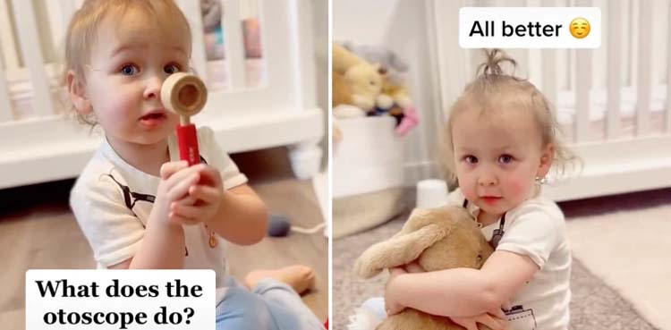 Viral: Toddler Nurse impresses netizens with her medical knowledge