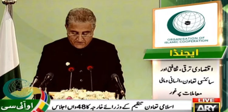 OIC moot: Qureshi urges end to 'outside interference' in Muslim world