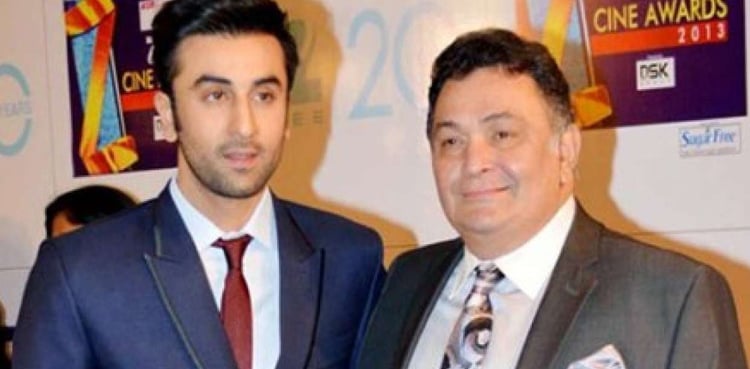 Ranbir Kapoor cries for father Rishi Kapoor on the sets