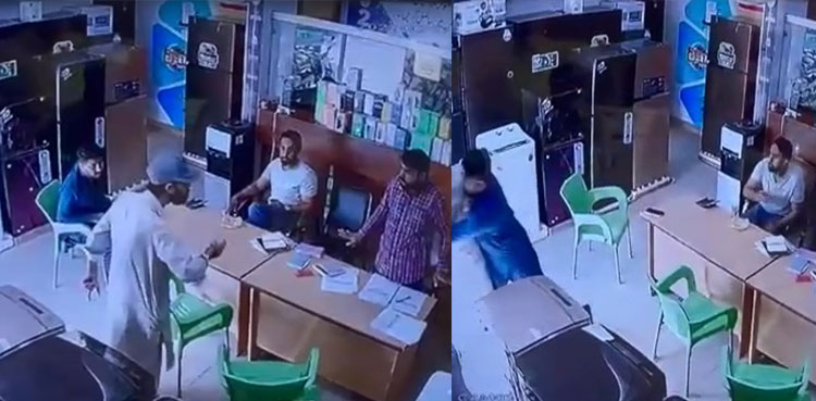 VIDEO: Robber caught red-handed in Karachi