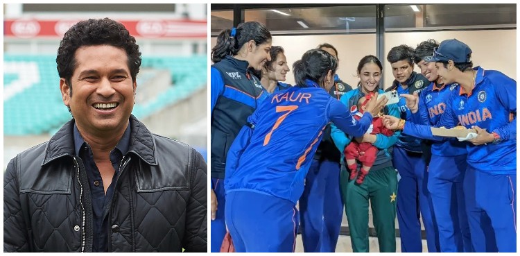 Sachin Tendulkar praises Bismah Maroof's daughter moment with India players