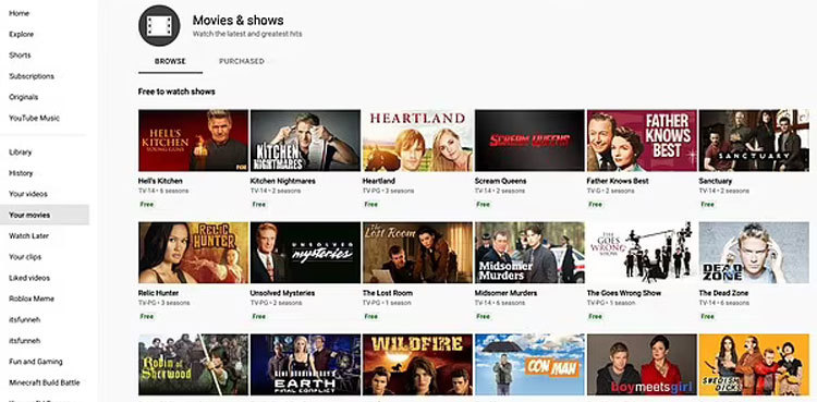 YouTube adds more free TV shows/Movies to compete with streaming giants