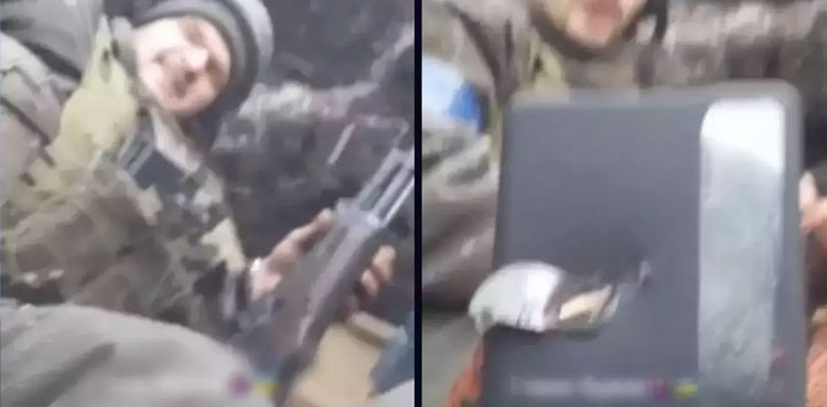Watch: Smartphone blocks 7.62 mm bullet, saves Ukrainian soldier's life