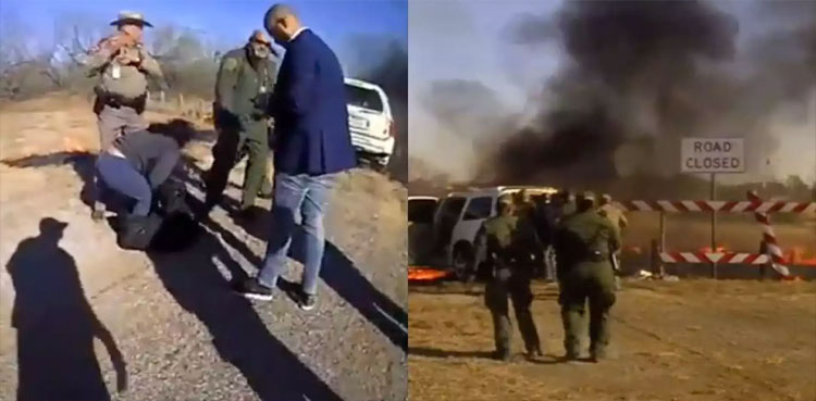 Viral: Woman being smuggled inside bag rescued from burning SUV