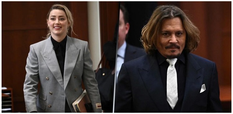 Amber Heard accused of mirroring Johnny Depp's courtroom style