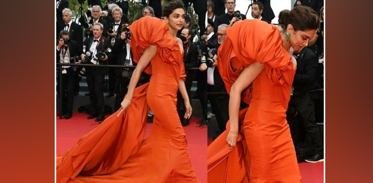 Deepika Padukone slips on Cannes 2022 red carpet
