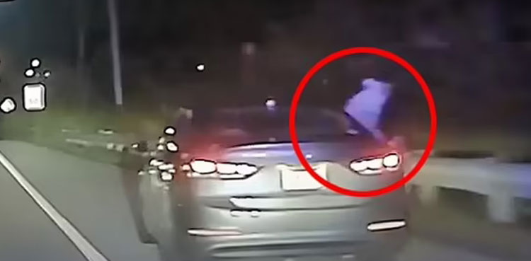 Teenager jumps out of stolen car; horrific video goes viral