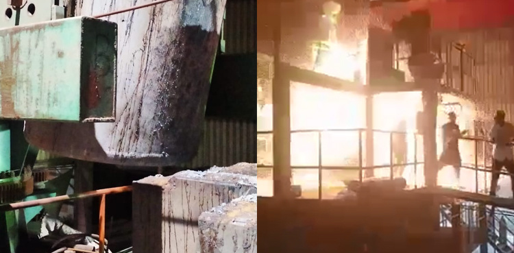 Horrific footage of boiler blast in Karachi steel factory surfaces