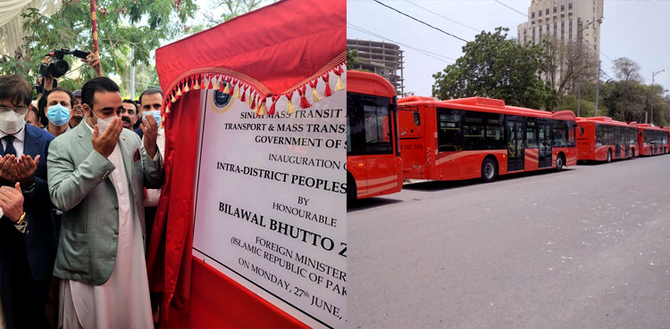 Bilawal Bhutto inaugurates People's Bus Service in Karachi