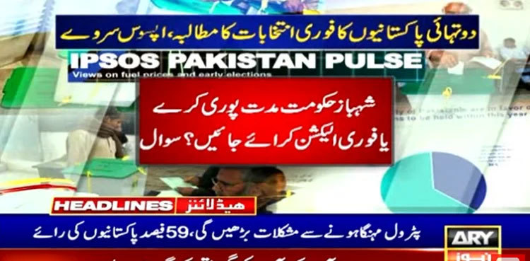 Majority of Pakistanis want immediate elections, survey