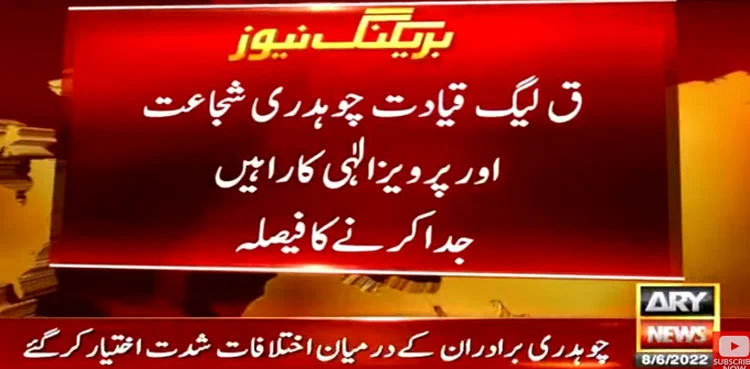 Chaudhry brothers decide to part ways over political differences