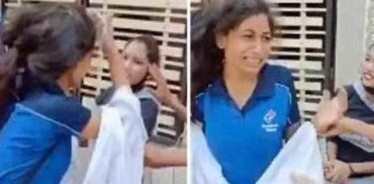 Women mercilessly attack pizza chain's female employee, video goes viral