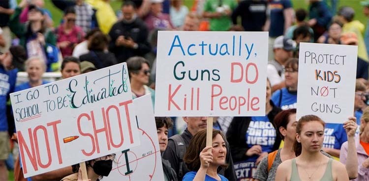 US Senate passes gun safety bill as Supreme Court knocks down handgun limits