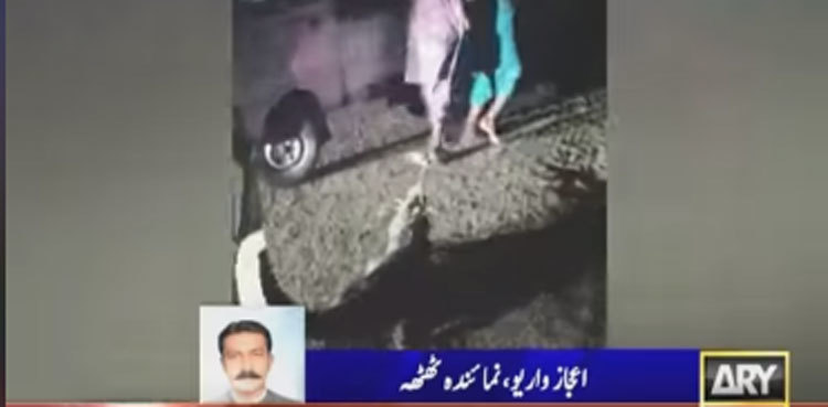 Thatta: Crocodile takes to village amid rains at Haleji Lake