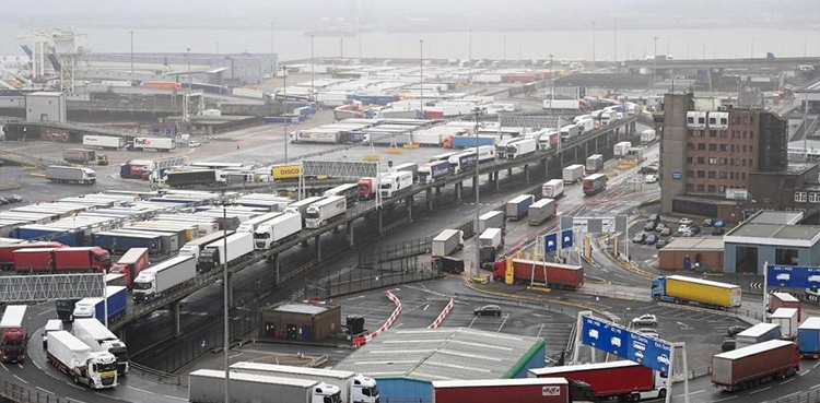 Brexit blamed as UK faces Channel port logjam