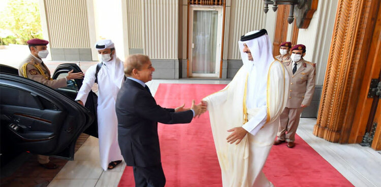 PM Shehbaz Sharif, Emir of Qatar discuss bilateral ties
