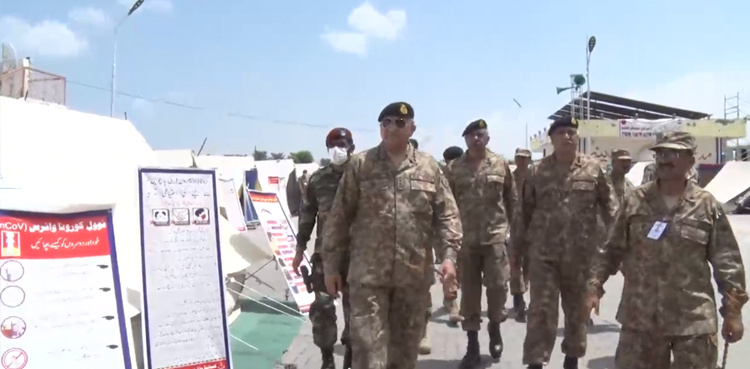 COAS Bajwa visits flood-hit areas of Khairpur, Qambar Shahdadkot