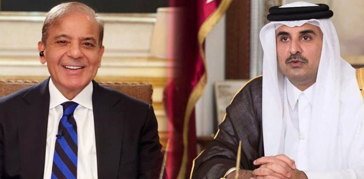 PM Shehbaz Sharif, Qatari Emir discuss bilateral ties