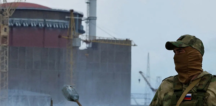 Fire at nuclear plant after Russia downs Ukrainian drone